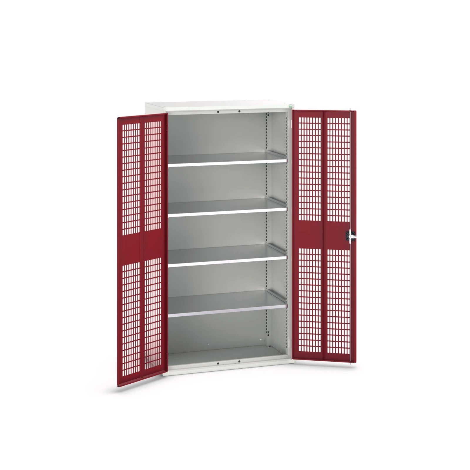 bott Verso kast gevleugelde deuren 1050x550x1000mm 4 legborden RAL 3004