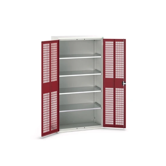 bott Verso kast gevleugelde deuren 1050x550x1000mm 4 legborden RAL 3004
