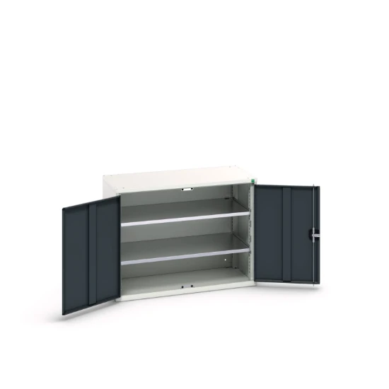 bott Verso hangkast 1050x550x800mm 2 legborden 2 deuren RAL 7016
