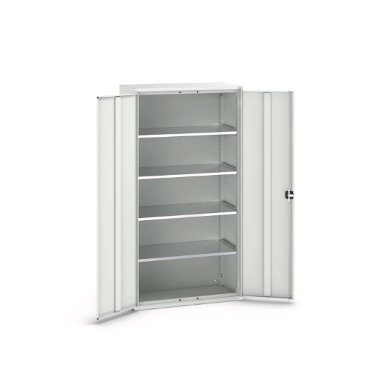 bott Verso systeemkast 1050x550x2000mm 4 legborden 2 deuren RAL 7035