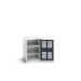 bott Verso kast gevleugelde deuren 525x350x800mm 2 legborden RAL 7016
