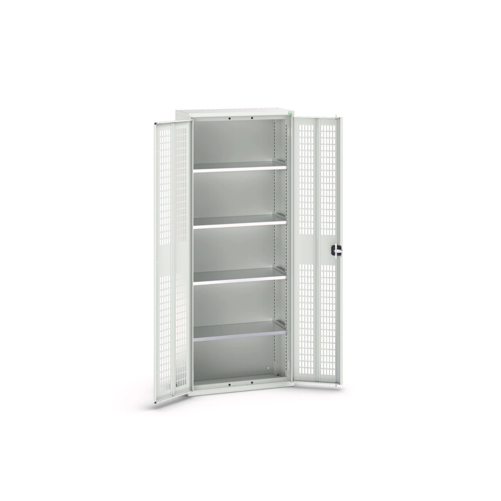 bott Verso kast gevleugelde deuren 800x350x2000mm 4 legborden RAL 7035