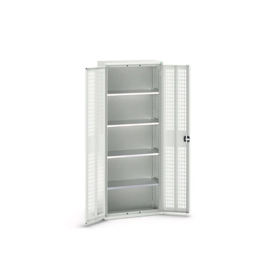 bott Verso kast gevleugelde deuren 800x350x2000mm 4 legborden RAL 7035