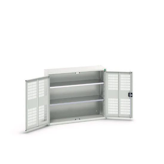 bott Verso kast gevleugelde deuren 1050x350x900mm 2 legborden RAL 7035