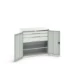 bott Verso systeemkast 1050x550x1000mm 1 legbord 3 lades RAL 7035