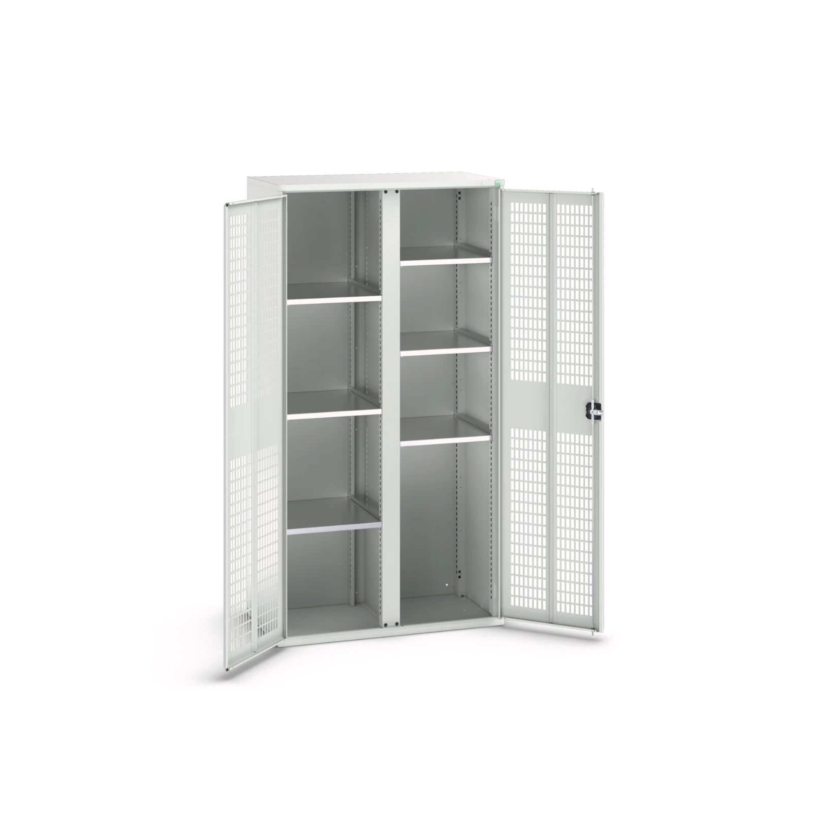 bott Verso kast gevleugelde deuren 1050x550x2000mm 6 legborden RAL 7035