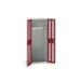 bott Verso kast gevleugelde deuren 800x350x2000mm 1 legbord 1 rail RAL 3004
