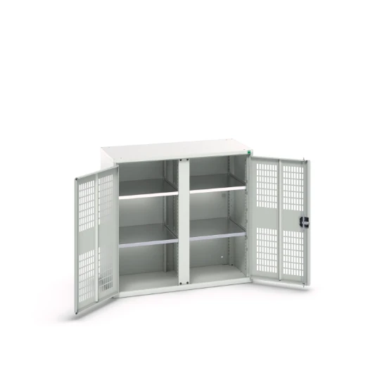 bott Verso kast gevleugelde deuren 1050x550x1000mm 4 legborden RAL 7035