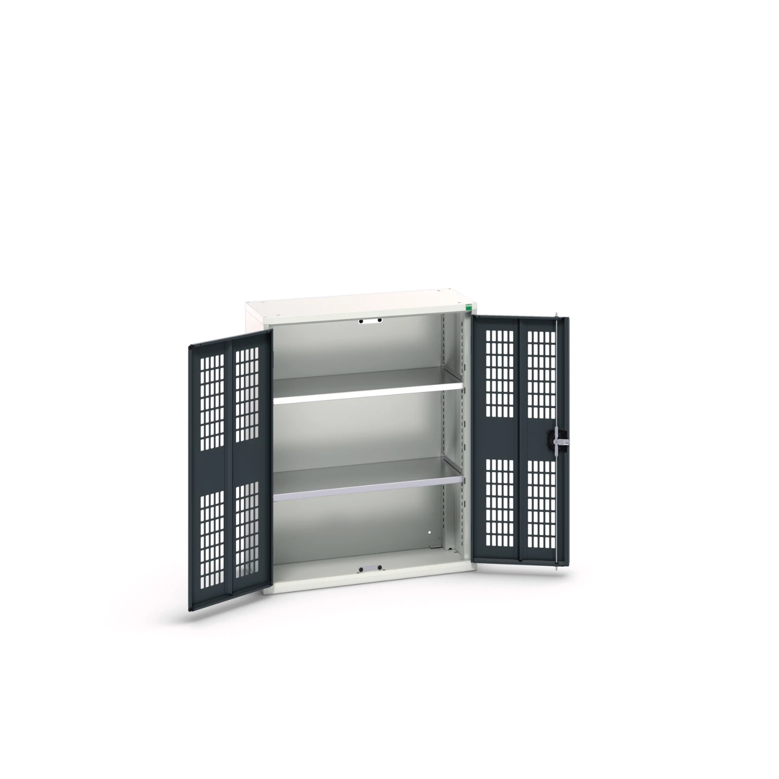 bott Verso kast gevleugelde deuren 800x350x1000mm 2 legborden RAL 7016