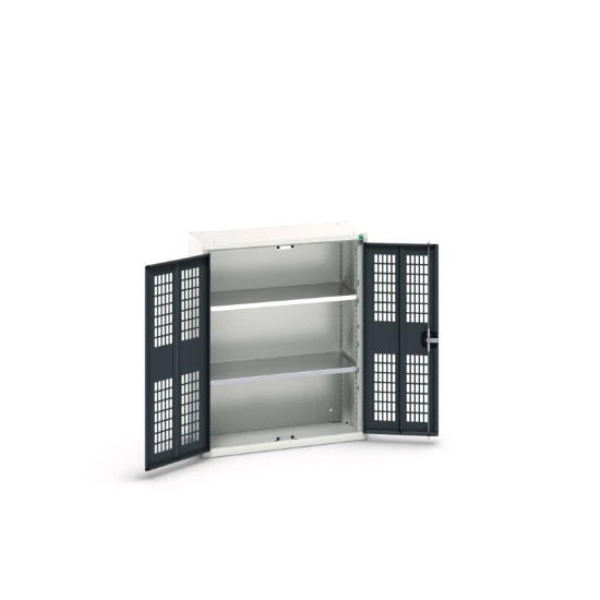 bott Verso kast gevleugelde deuren 800x350x1000mm 2 legborden RAL 7016