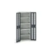 bott Verso kast gevleugelde deuren 800x350x2000mm 4 legborden RAL 7016