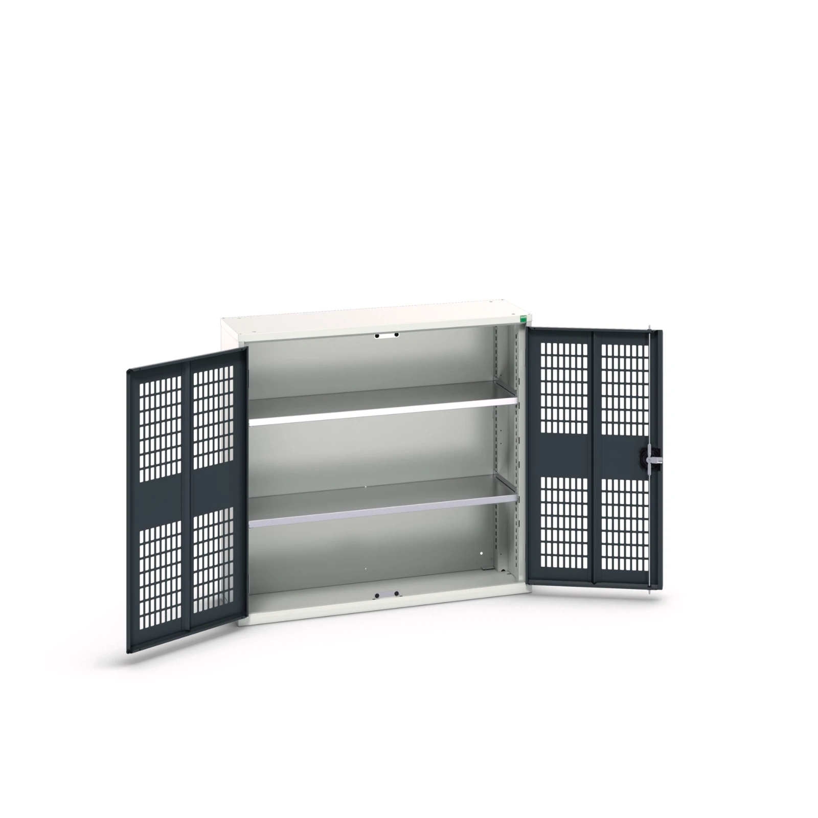 bott Verso kast gevleugelde deuren 1050x350x1000mm 2 legborden RAL 7016