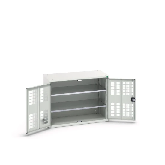 bott Verso kast gevleugelde deuren 1050x350x800mm 2 legborden RAL 7035