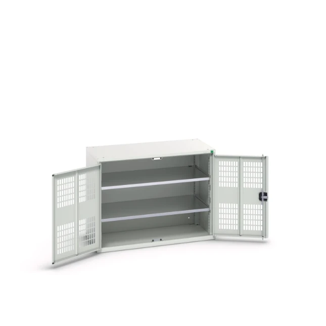 bott Verso kast gevleugelde deuren 1050x350x800mm 2 legborden RAL 7035