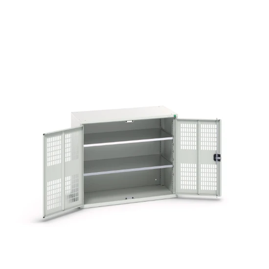 bott Verso kast gevleugelde deuren 1050x350x900mm 2 legborden RAL 7035