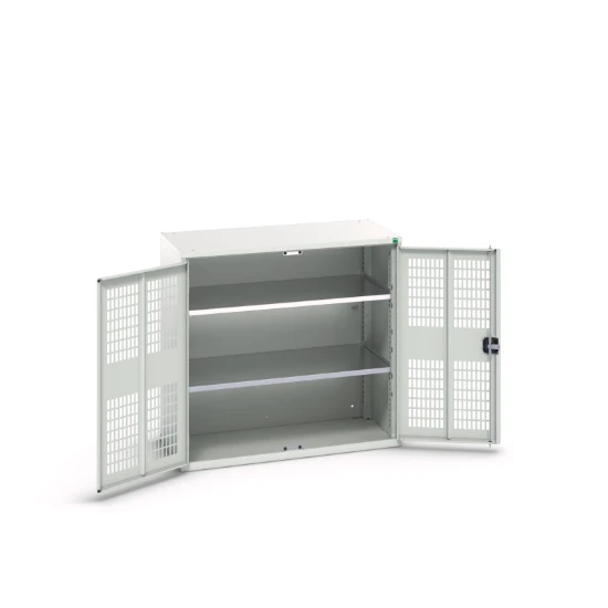 bott Verso kast gevleugelde deuren 1050x550x1000mm 2 legborden RAL 7035
