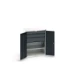 bott Verso systeemkast 800x550x1000mm 1 legbord 3 laden RAL 7016