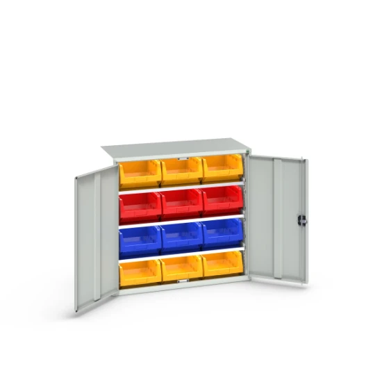 bott Verso systeemkast 1050x550x1000mm 12 bakjes RAL 7035