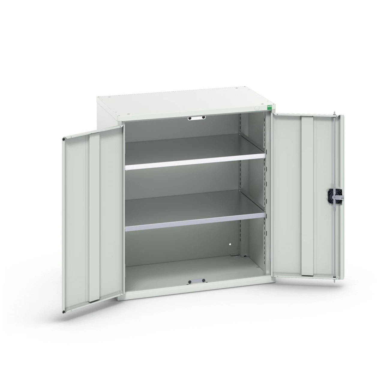 bott Verso systeemkast 800x550x900mm 2 legborden 2 deuren RAL 7035