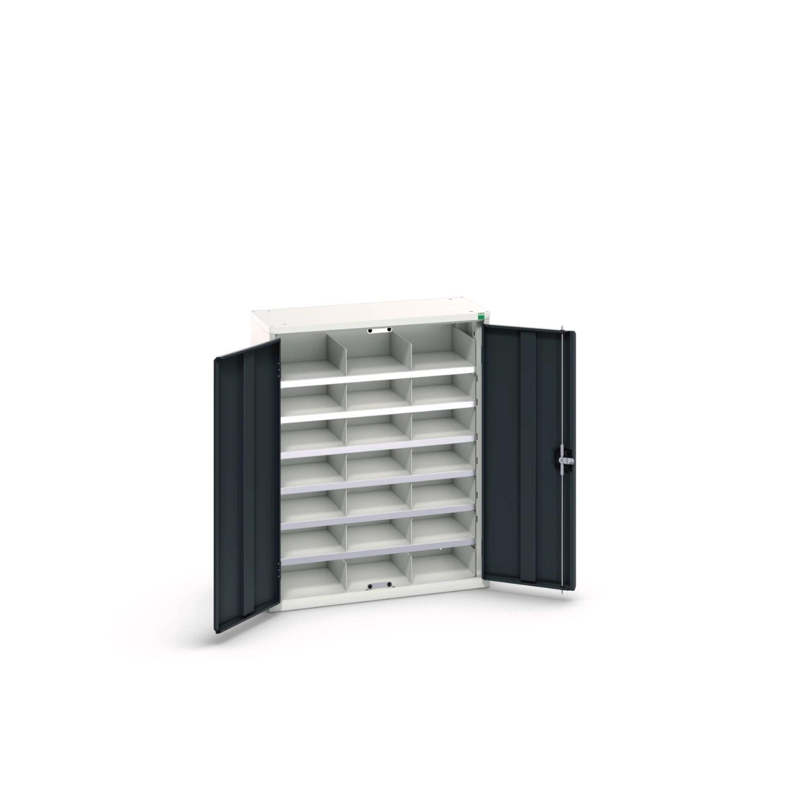 bott Verso systeemkast 800x350x1000mm 21 compartimenten RAL 7016