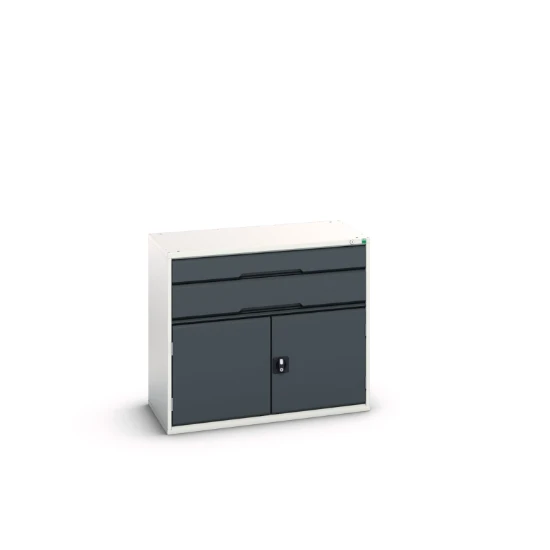 bott Verso schuifladenkast 1050x550x900mm 2 laden 2 deuren RAL 7016