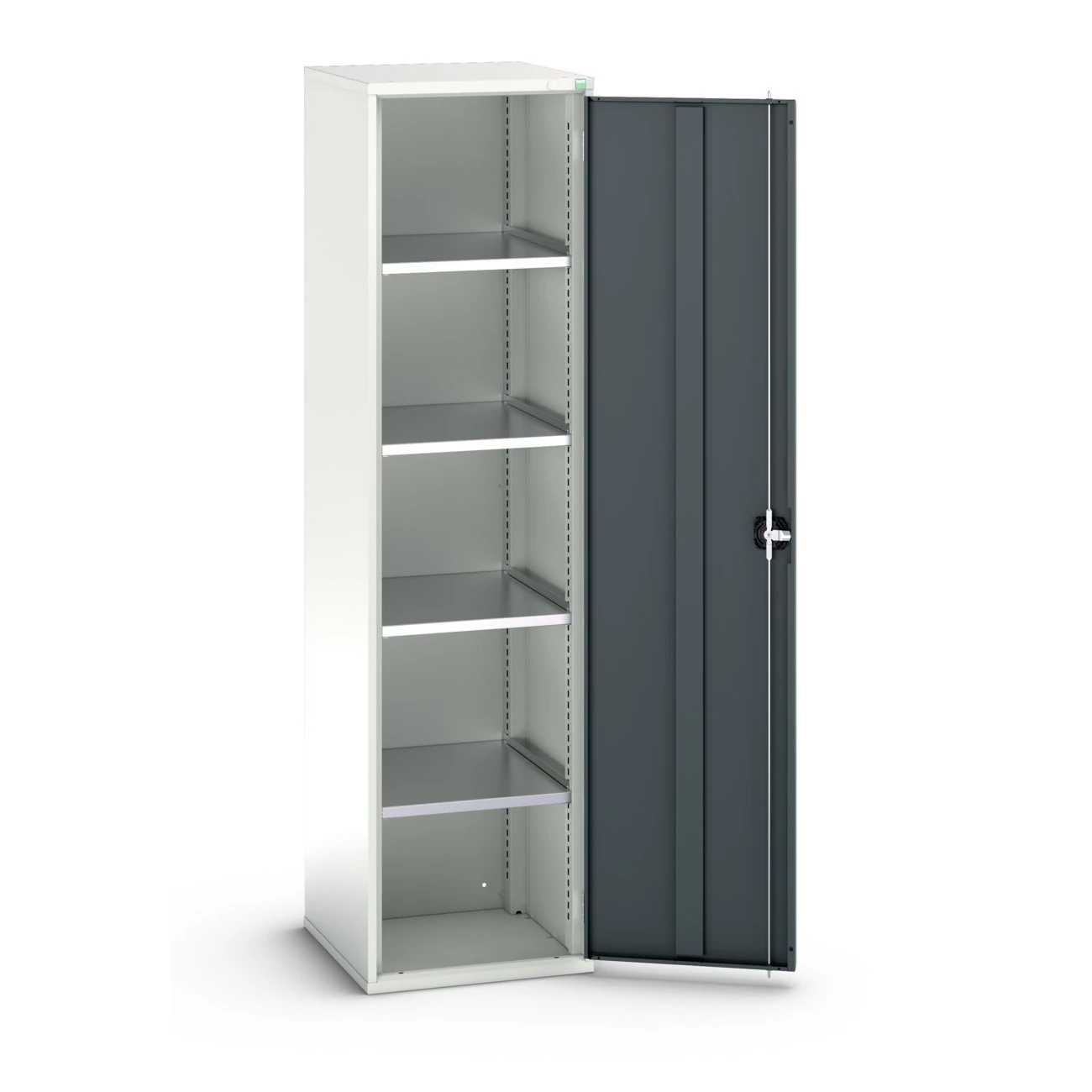 bott Verso systeemkast 525x550x2000mm 4 legborden 1 deur RAL 7016