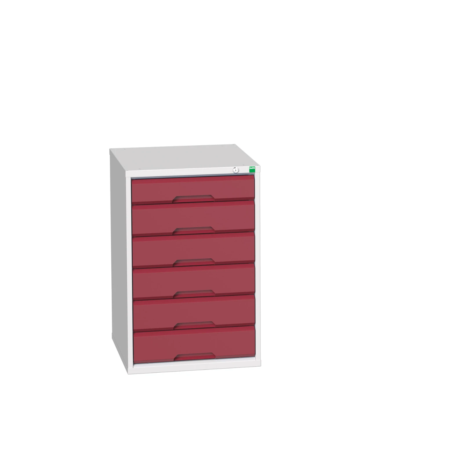 bott Verso schuifladenkast 525x550x800mm 6 laden RAL 3004