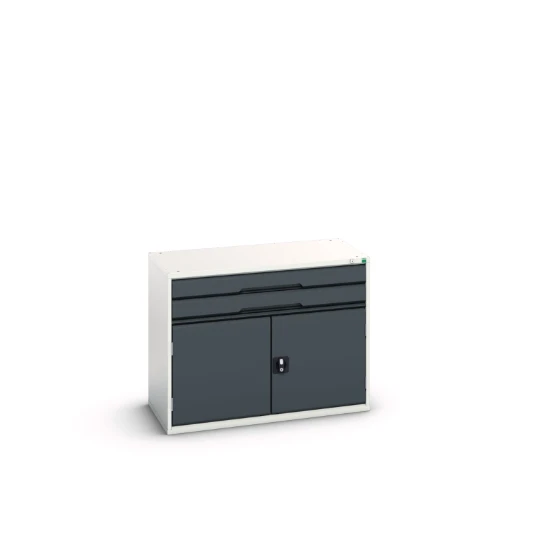 bott Verso schuifladenkast 1050x550x800mm 2 laden 2 deuren RAL 7016