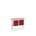 bott Verso verstelbare werkbank 1250x600x830-930mm 2 deur Multiplex RAL 3004