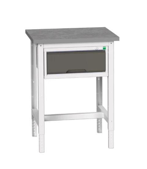 bott Verso werkbank 1 lade Breedte 700 mm Linoleumleum RAL 7016