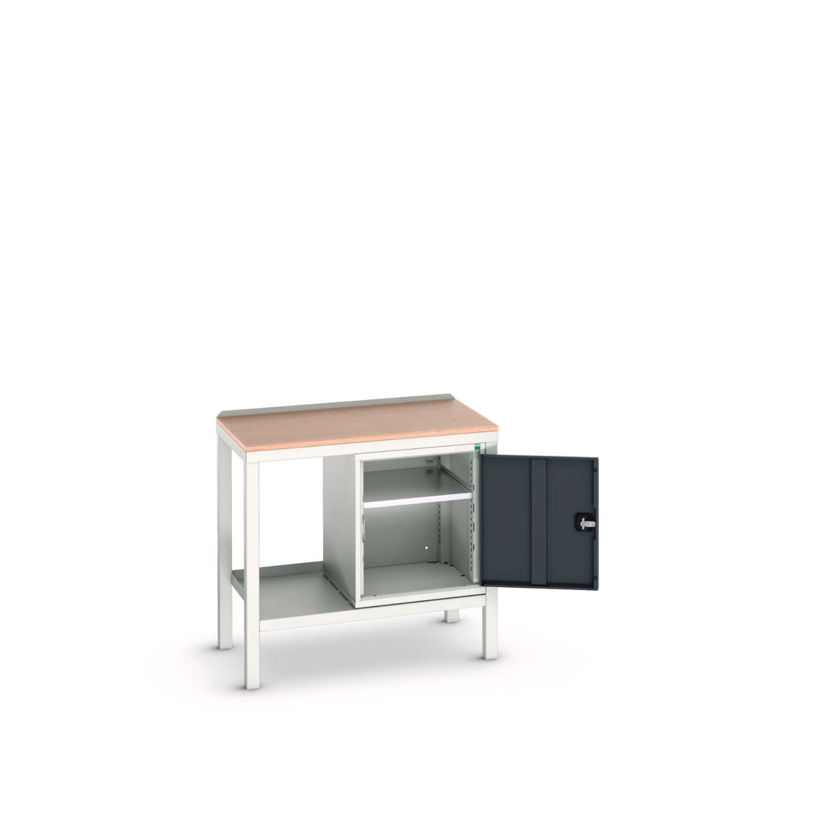 bott Verso zware werkbank 1 deur 1 legbord Multiplex 1000x600x910mm RAL 7016