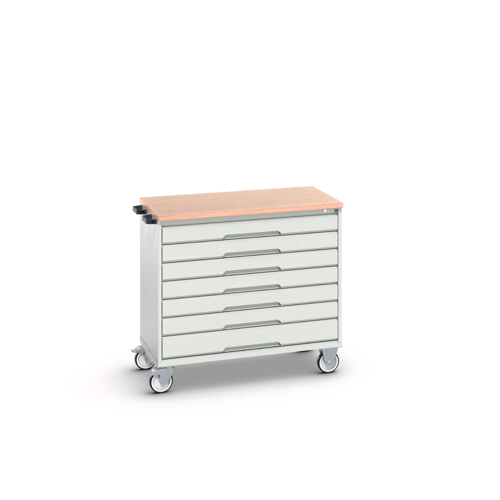 bott Verso gereedschapswagen 1050x600x980mm 7 laden MPX top tray RAL 7035