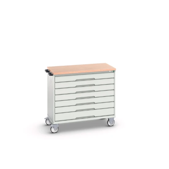 bott Verso gereedschapswagen 1050x600x980mm 7 laden MPX top tray RAL 7035