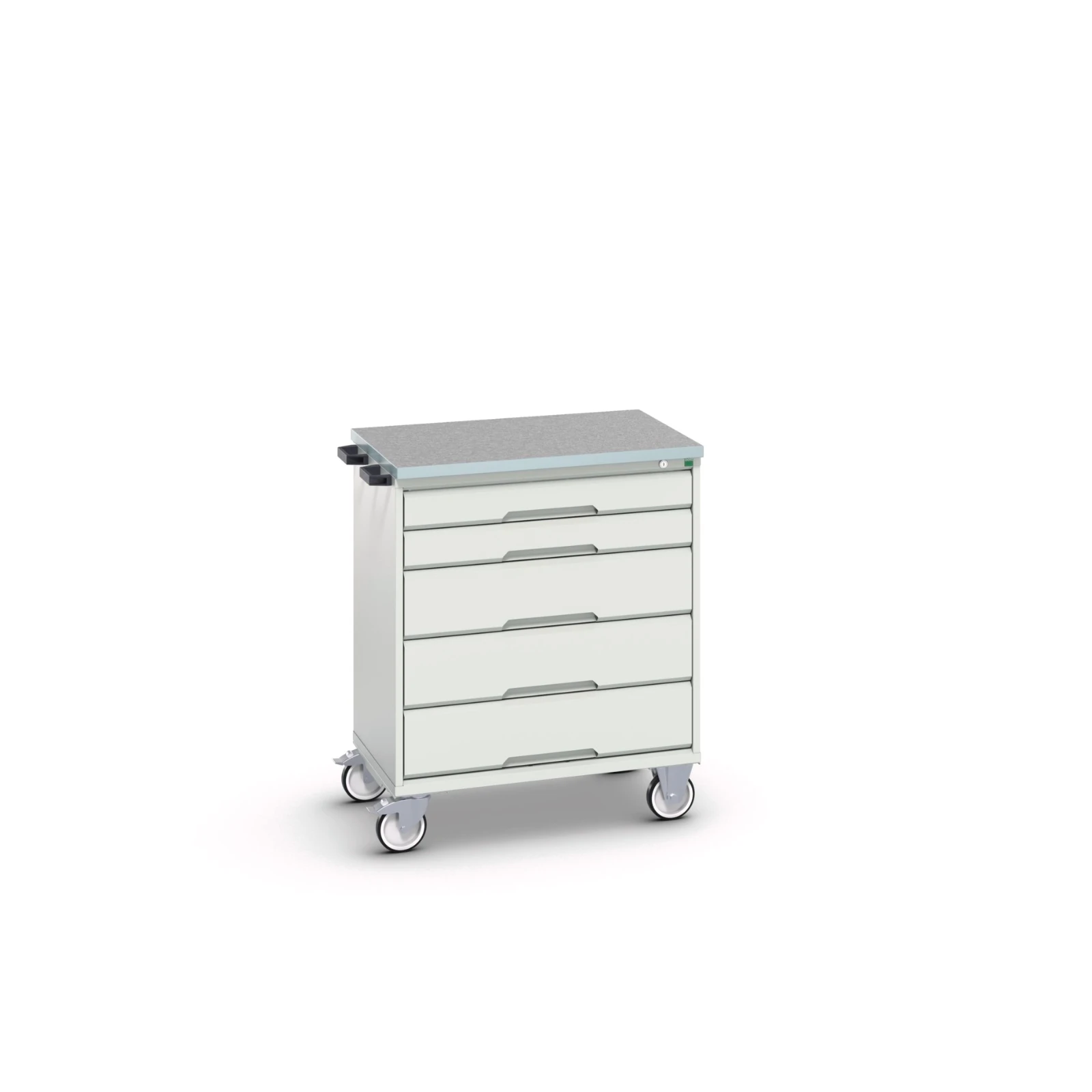 bott Verso gereedschapswagen 800x600x980mm 5 laden Lino top RAL 7035
