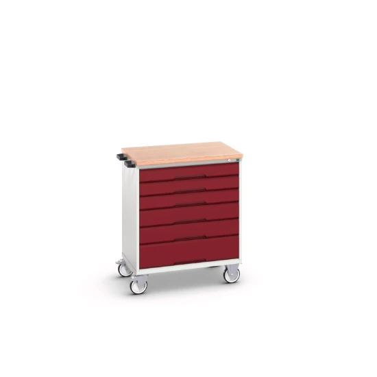 bott Verso gereedschapswagen  800x600x980mm 6 laden MPX top RAL 3004
