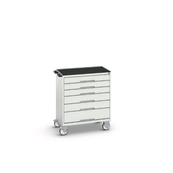 bott Verso gereedschapswagen 800x550x965mm 6 laden top tray RAL 7035