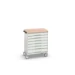 bott Verso gereedschapswagen 800x600x980mm 7 laden lino MPX RAL 7035