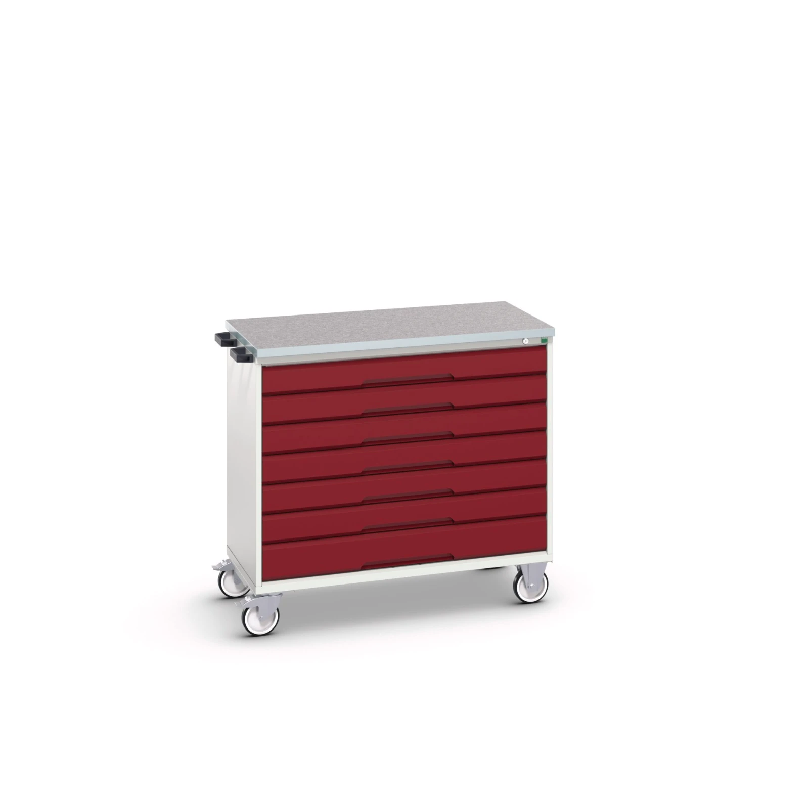 bott Verso gereedschapswagen 1050x600x980mm 7 laden lino top RAL 3004