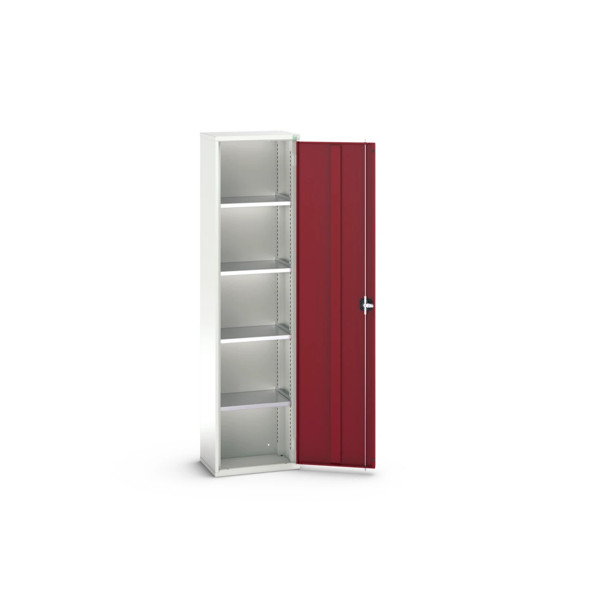 bott Verso systeemkast 525x350x2000mm 4 legborden 1 deur RAL 3004