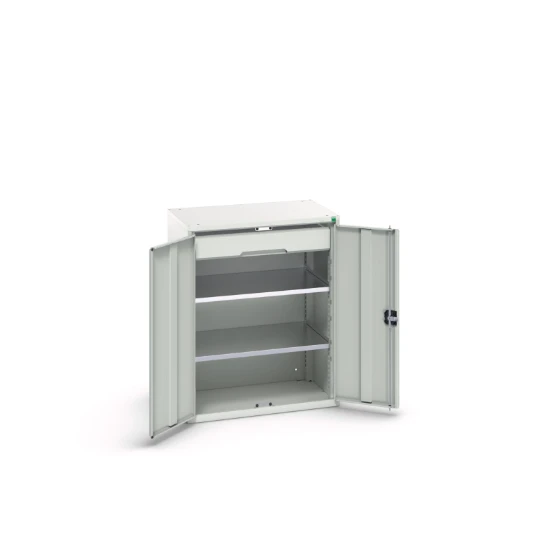 bott Verso systeemkast 800x550x1000mm 3 legborden 1 lade RAL 7035