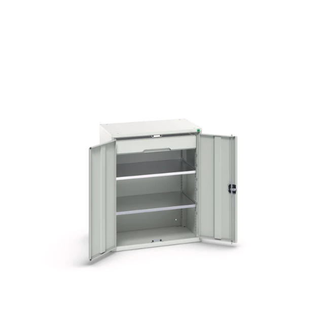 bott Verso systeemkast 800x550x1000mm 3 legborden 1 lade RAL 7035