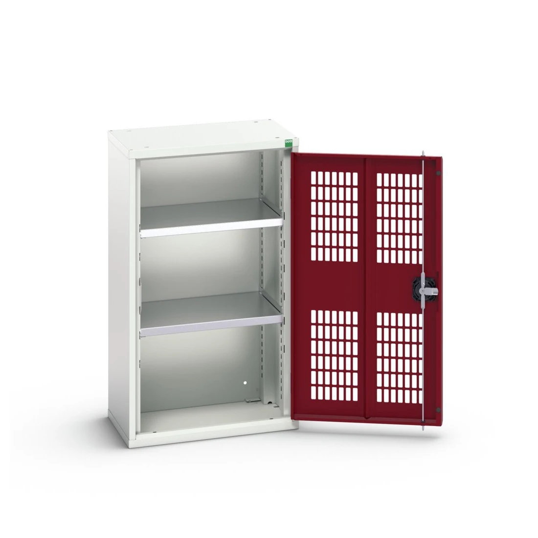 bott Verso kast gevleugelde deuren 525x350x900mm 2 legborden RAL 3004