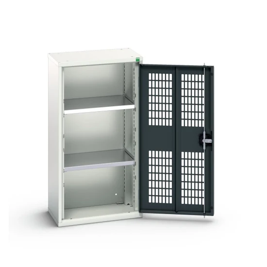 bott Verso kast gevleugelde deuren 525x350x1000mm 2 legborden RAL 7016