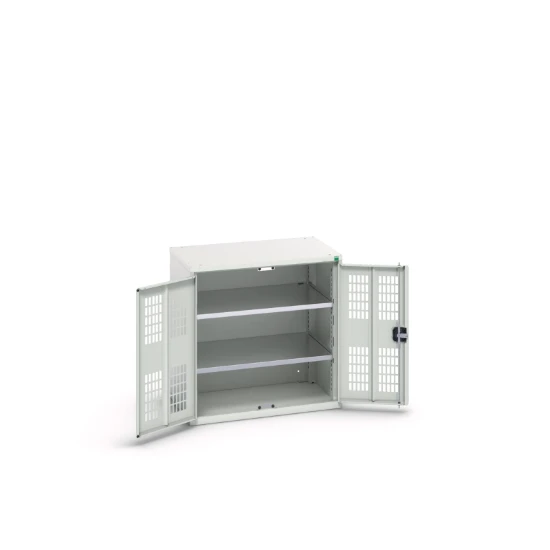 bott Verso kast gevleugelde deuren 800x350x800mm 2 legborden RAL 7035