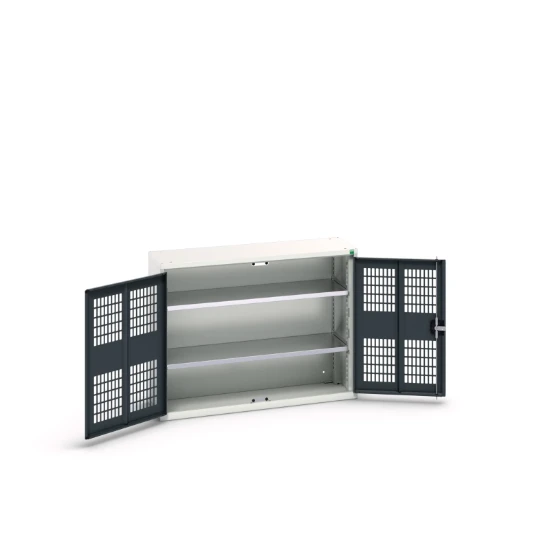 bott Verso kast gevleugelde deuren 1050x350x800mm 2 legborden RAL 7016
