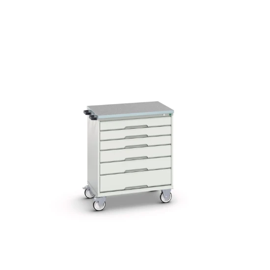 bott Verso gereedschapswagen  800x600x980mm 6 laden lino top RAL 7035