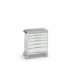 bott Verso gereedschapswagen  800x600x980mm 6 laden lino top RAL 7035