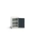 bott Verso systeemkast 525x550x600mm 1 legbord 1 deur RAL 7016