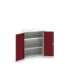 bott Verso systeemkast 800x550x1000mm 2 legborden 2 deuren RAL 3004