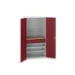 bott Verso systeemkast 1050x550x1000mm 2 legborden 1 lade 1 Perfo achterwand RAL 3004